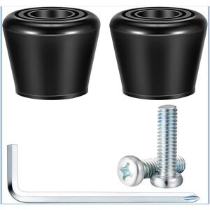 Roller Skate Stoppers Toe Set 5 pcs Black Quad Skates